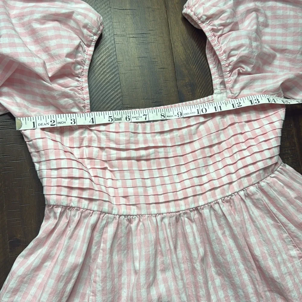Blue Rain Pink Gingham Dress‎ size Small Cotton - Picture 5 of 9